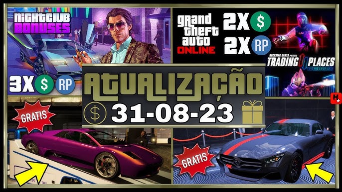 GTA Online Atualização 17/02/2023 Carro Grátis, Garagem 50 Carros, Roupas  Grátis e Novidades do GTA+ 