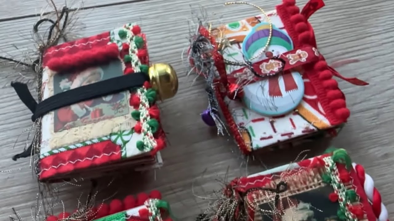Mini journals navideños| Fáciles y rápidos |Tutorial paso a paso 🎄 