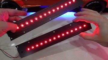 Arrma Infraction, Felony, Limitless Underglow Carbon Fiber Skirts Assembly