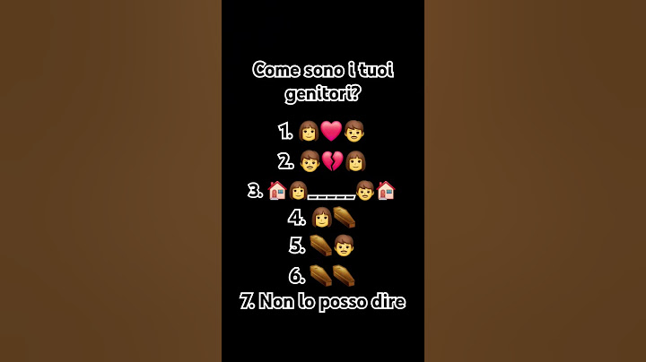 Come sono i tuoi genitori