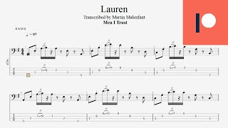 Video thumbnail of "Men I Trust - Lauren (bass tab)"