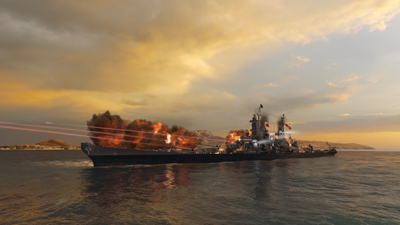 하구(9-11) 미국 10티어 프리미엄 전함 위스콘신 3인전대플레이