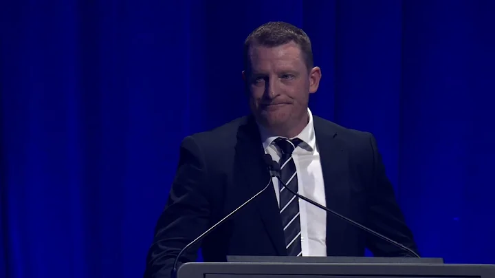 Michael Voss speech during John Nicholls Medal 2022
