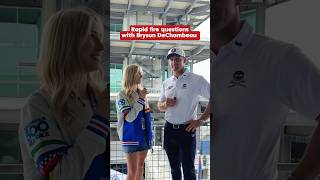 Rapid fire questions with  Bryson DeChambeau@brysondechambeau  💥 #shorts  #brysondechambeau #golf