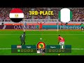 Penalty Shootout Egypt Vs Nigeria AFCON 3rd Place PES Simulation