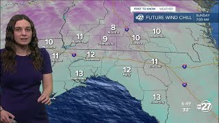 First to Know Forecast: Freezing and breezy conditions expected overnight (1/31/2026) screenshot 1