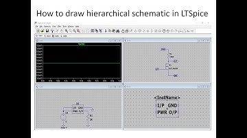 How to draw hierarchial schematics in LTSpice | missing schematics of the hierarchy error in ltspice