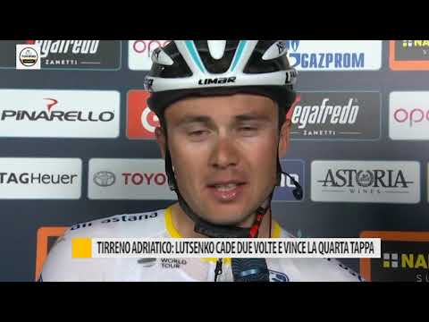 Tirreno Adriatico: Lutsenko cade due volte e vince la quarta tappa