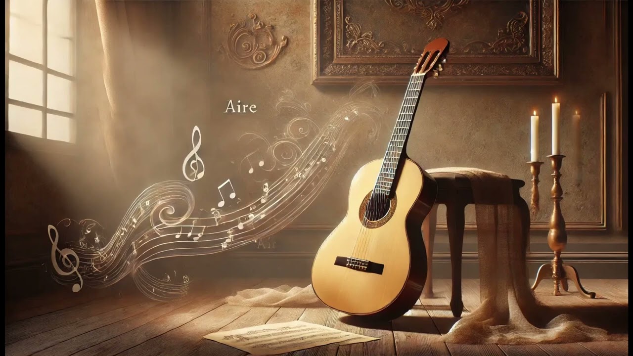 Bach's masterpiece "Air" on classical guitar - elegant and delicate sound