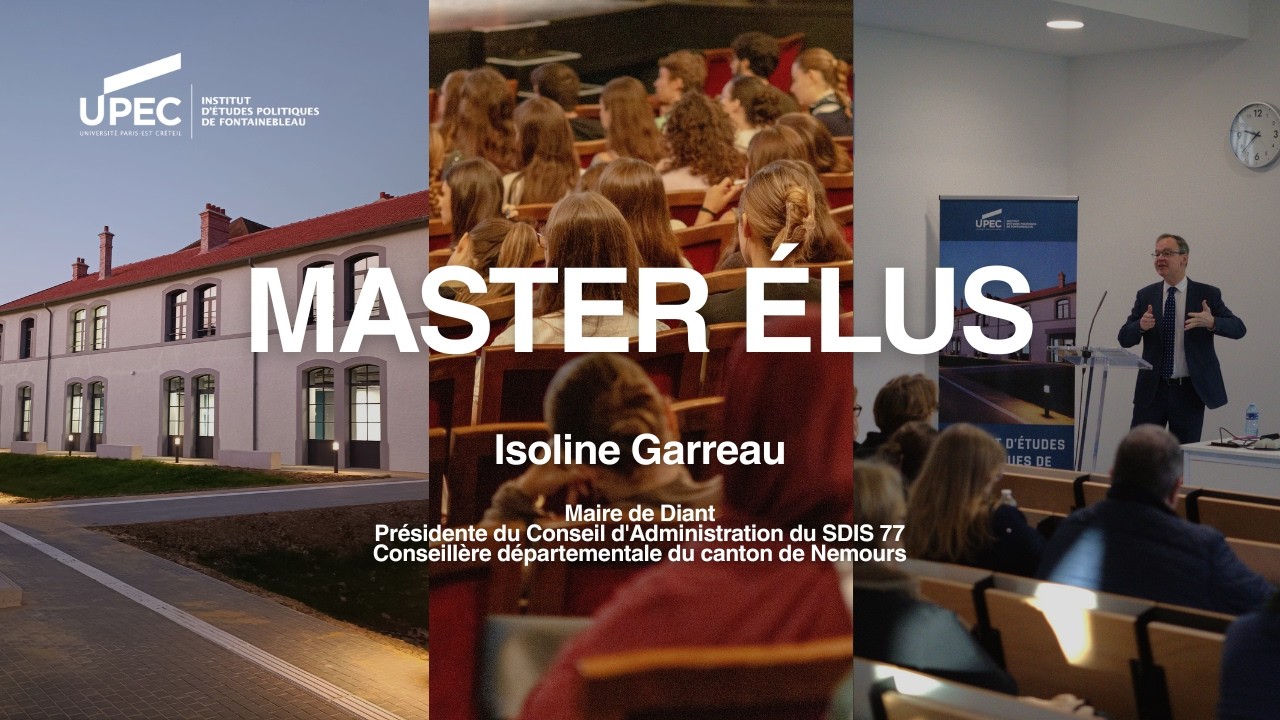 Témoignage d'Isoline Garreau, Maire et titulaire du master pour les élus