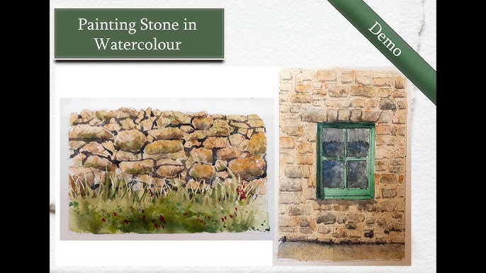 Painting a stone wall in oil