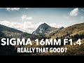 Sigma 16mm 1.4 Review - The best prime lens for filmmaking? Sony A6000 A6100 A6400 A6600