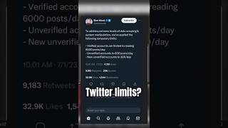 Y’all get hit with the Twitter limits?