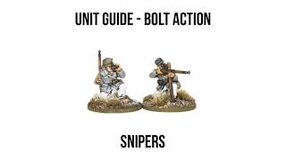 Sniper Team - Bolt Action Unit Review