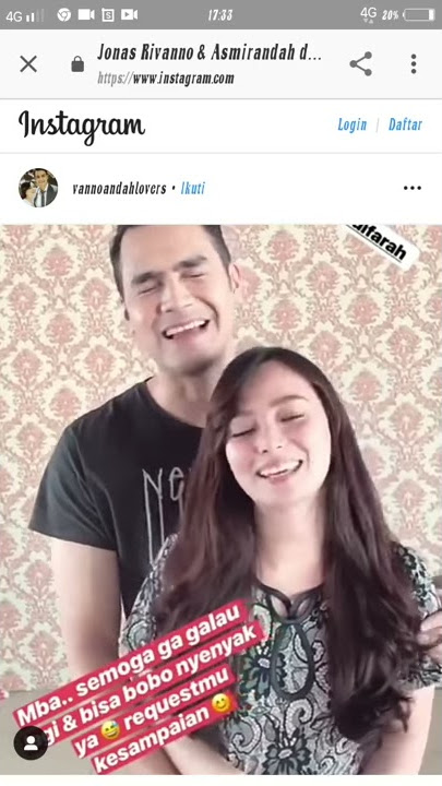 Jonas rivanno dan asmirandah jangan lupa nonton cinta suci, romantis banget yang liat awas baper