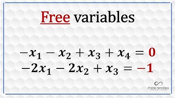 Free Variables in System of Equations