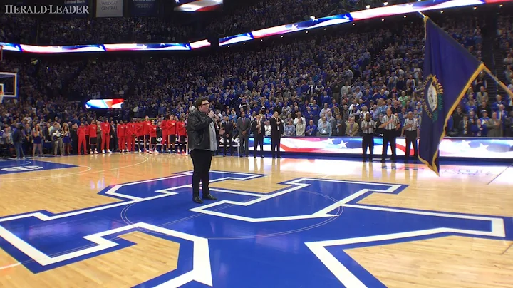 Jordan Smith sings National Anthem.   Video by Mar...