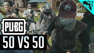 50v50 MADNESS!! SNIPERS & PANS ONLY!! - PUBG Custom Games