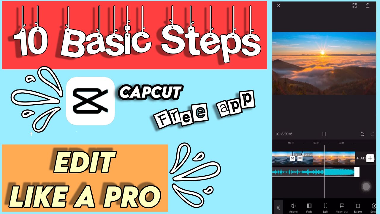 How to edit on CapCut App  Free App - YouTube