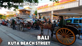 Walking Through Kuta Beach, Bali 🇮🇩 | Tropical Paradise in 4K