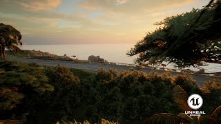 Unreal Engine 5 CG Scene | Sunset Beach
