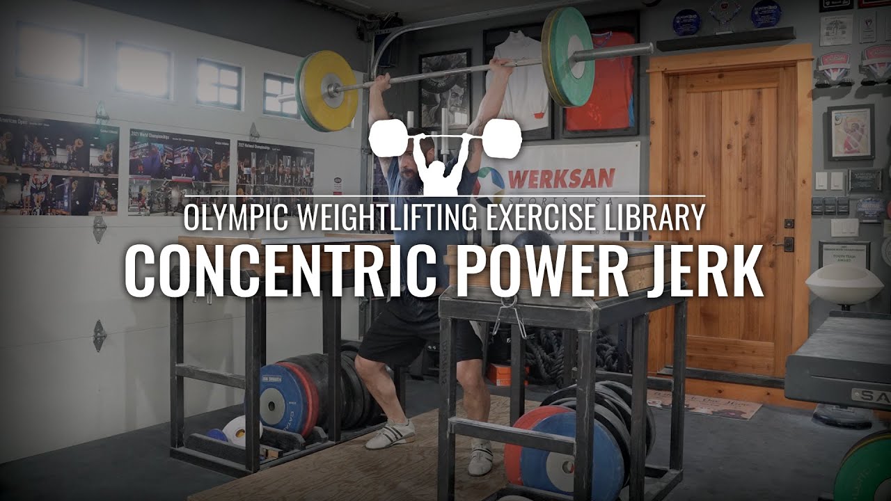 Concentric Power Jerk Olympic Weightlifting Exercise Library YouTube