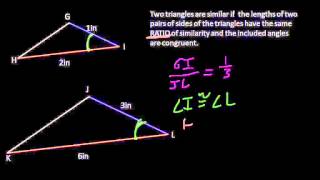 Triangle Similarity Theorems Free Geometry Video -LetsPracticeGeometry.com