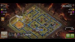 Easy three star with electro dragon,lightning spell strategy.TH13vsTH14