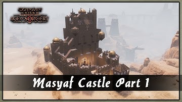 HOW TO BUILD MASYAF CASTLE FROM ASSASINS CREED - PART 1 [SPEED BUILD] - CONAN EXILES