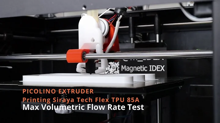 Picolino Extruder - Siraya Tech Flex TPU 85A Max Volumetric Flow Rate Test
