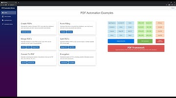 PDF Automation Demos Using Syncfusion