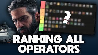 RANKING EVERY OPERATOR IN RAINBOW SIX SIEGE! OPERATION SHADOW LEGACY OPERATOR TIER LIST!