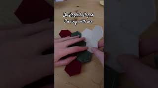 Spend a minute doing some peaceful patchwork with me #sewing #quilting #EPP @RetroClaude
