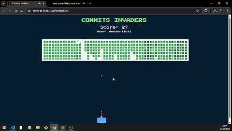 Game Dev with Amazon Q – Commits Invaders in Action