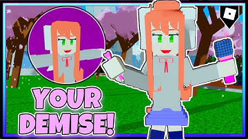 How to get “YOUR DEMISE” BADGE + MONIKA SKIN/MORPH in one of many FNF roleplay
