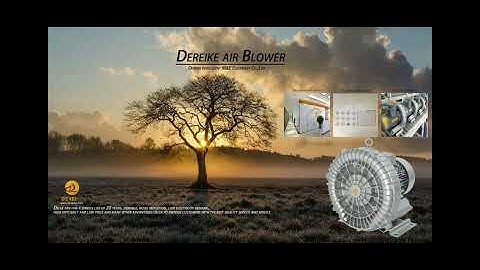 Dereike ring blower side channel blower air blower promotional video 2022  water treatment biogas