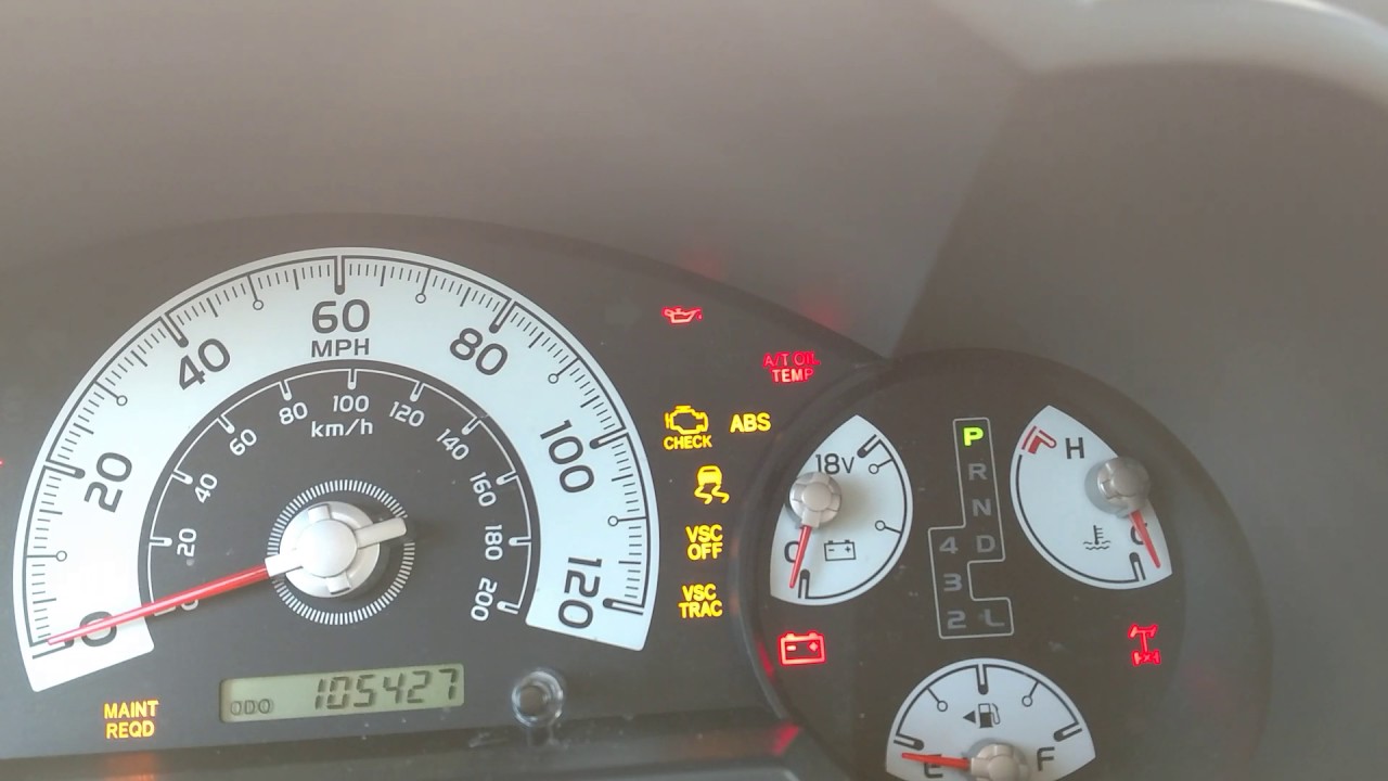 How To Reset A Maintenance Light On A 2008 Toyota Fj Cruiser Youtube