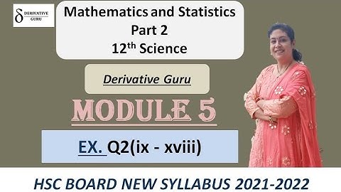 Differentiation | Class 12 Science | Mathematics Part 2 | Module 5