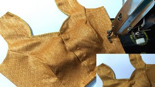 40Size Front Neck Design Front Open Princess Cut Blouse Cutting And Sching