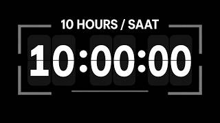 10  Hour Countdown Timer ⏱️ | Final Alarm & 15s Ticking | Final Alarmı ve Son 15 Saniye Tıkırtısı