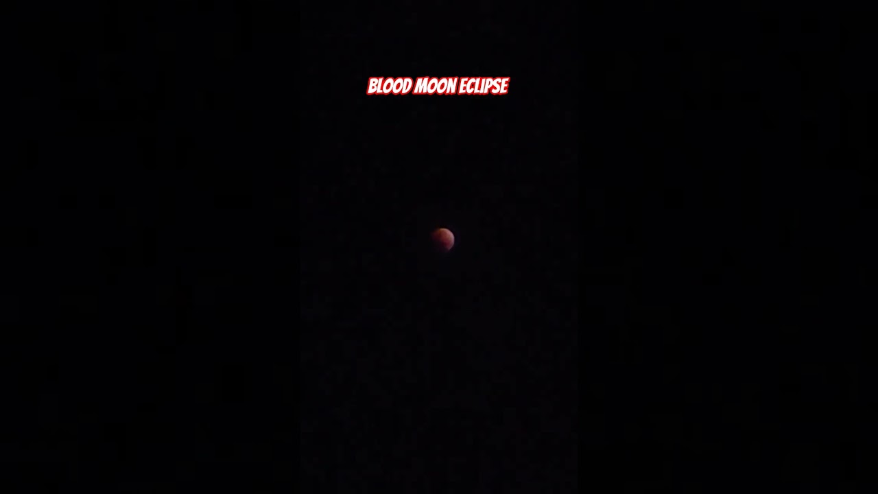 Cloudy night with blood moon. #highlights2026 #bloodmooneclipse  #youtubeshorts  #eclipse2026