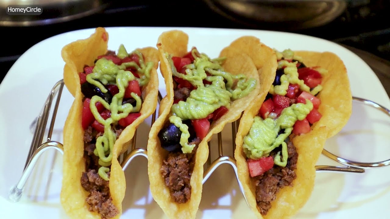 Easy Taco Recipe (Beef Taco Recipe) - Homemade Tacos (How to Make Tacos) Dinner Ideas ~ HomeyCircle