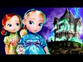 👻 ¡Elsa y Anna bebés VISITAN una MANSIÓN ABANDONADA! │ Noche de Halloween!