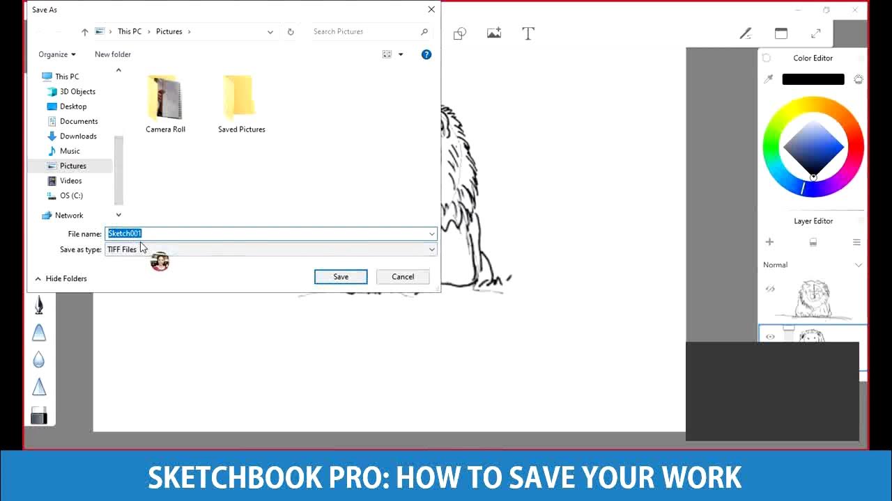 SKETCHBOOK PRO SAVING YOUR WORK YouTube