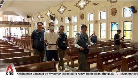 Suspect in St Joseph’s Church knife attack taken back to scene where he allegedly stabbed priest
