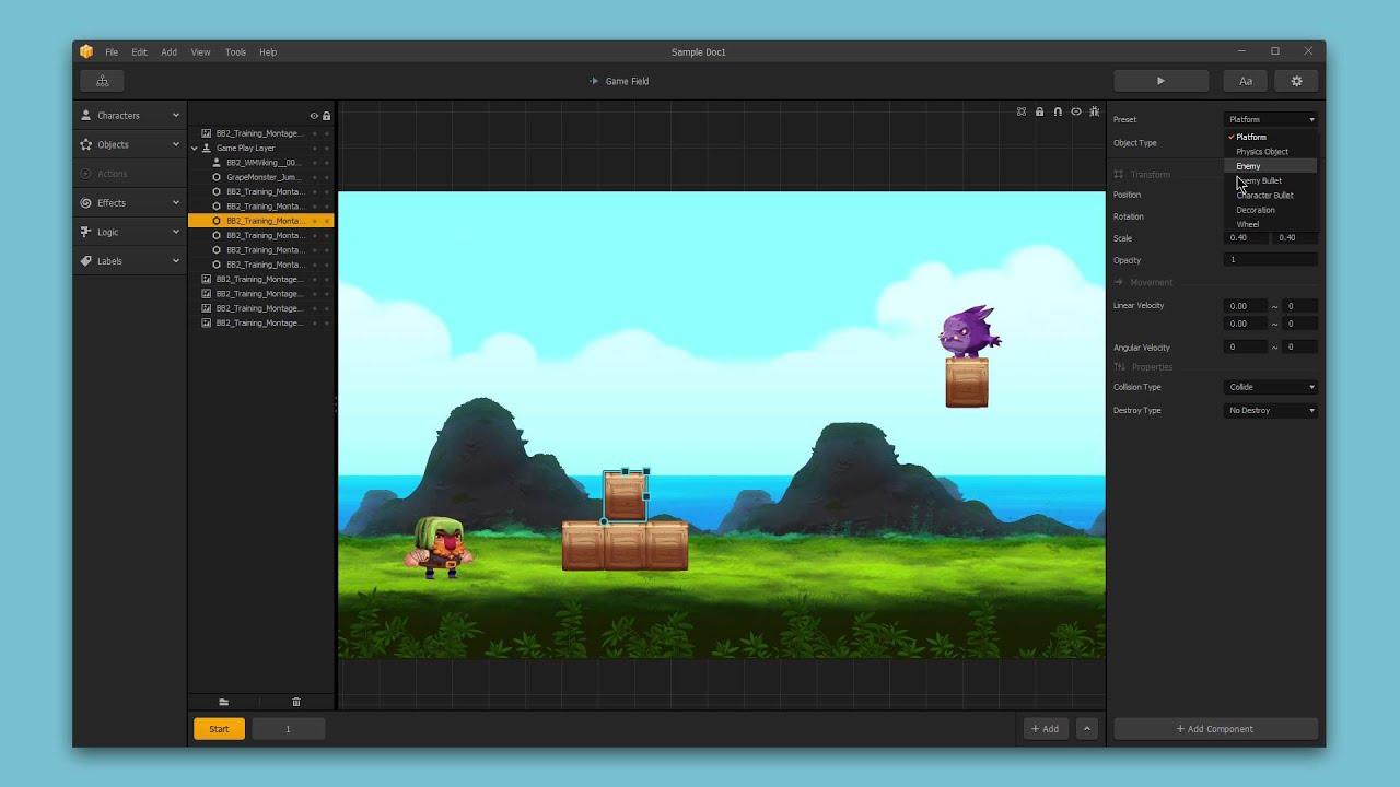 make games run faster Sub Asset Options - Buildbox 2 Tutorial