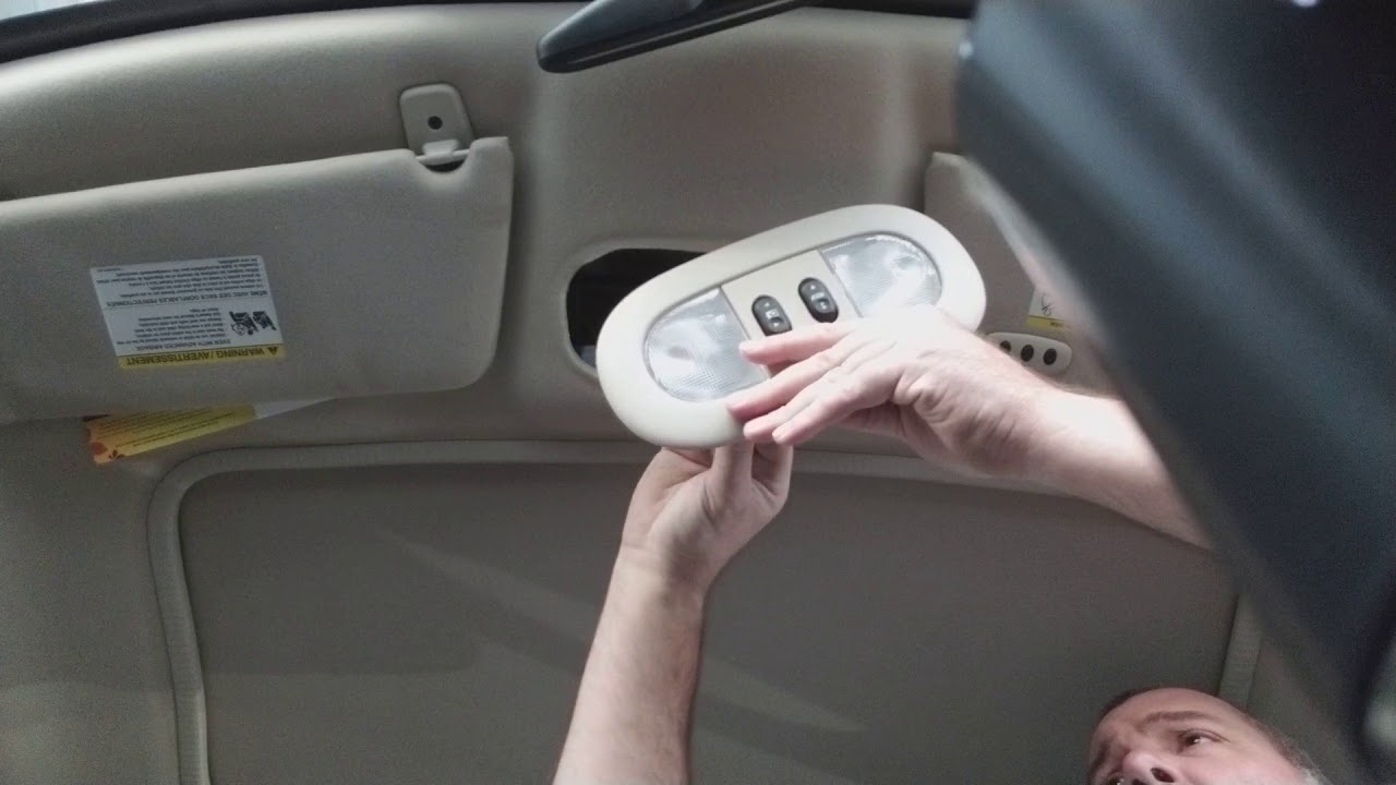 2006 F-150 Swap out original dome lights for LED's - YouTube