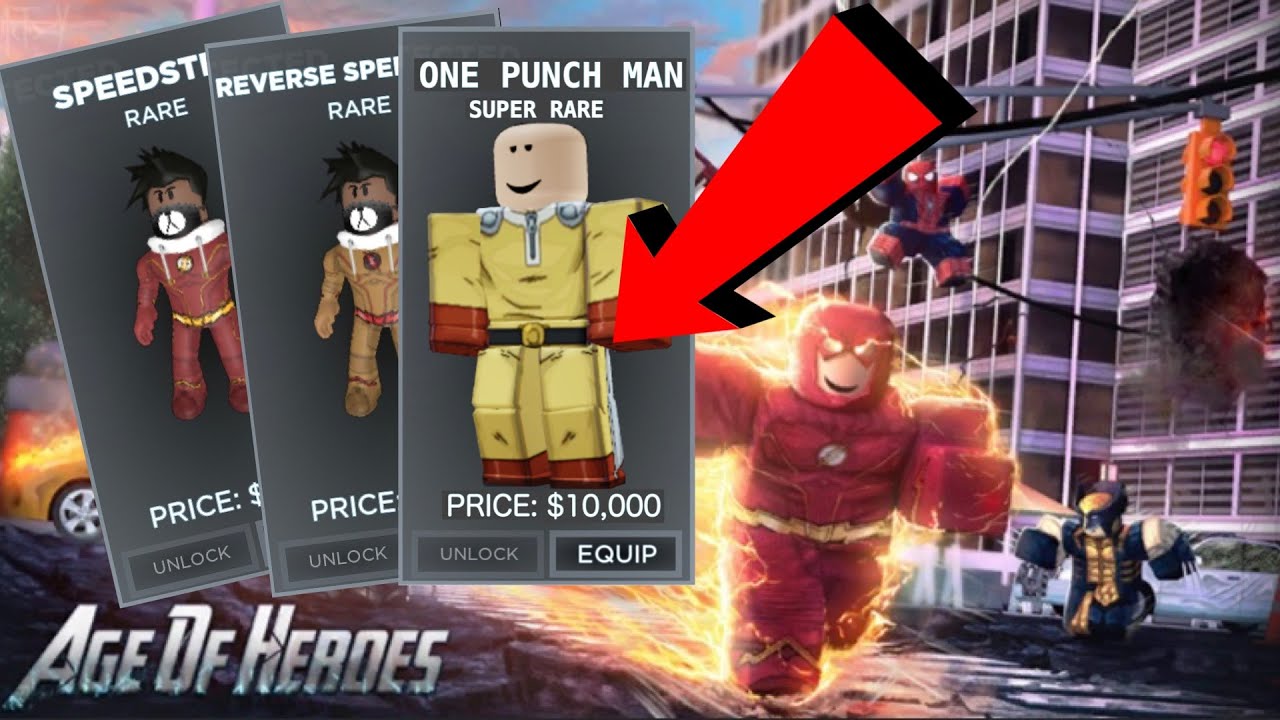 Laser Vision New Costumes And One Punch Man Roblox Age Of