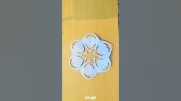 Snowflake Paper Craft❄️❄️ || PaperSnowflake✂️ #shorts #snowflake #viralshorts #papercraft