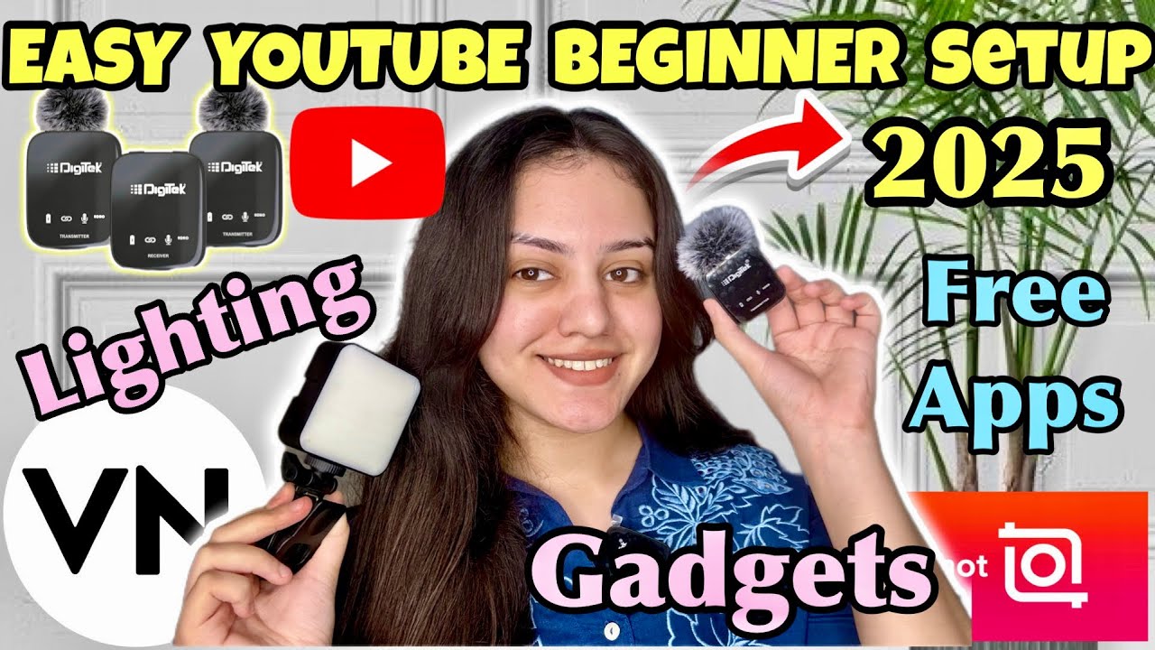 My 2025 YouTube Setup | Full Setup with Phone, Gadgets & Pro Lighting ...